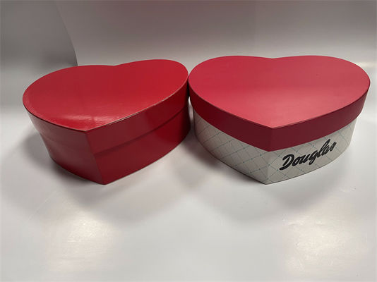 ISO9001 Экокартонные подарочные коробки в форме сердца с цветным печатью