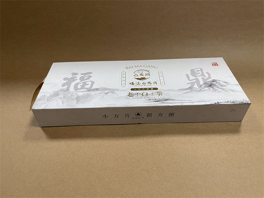 Коробка для бумажной печати цвета Pantone CYMK Длинная прямоугольная подарочная коробка с блестящей поверхностью