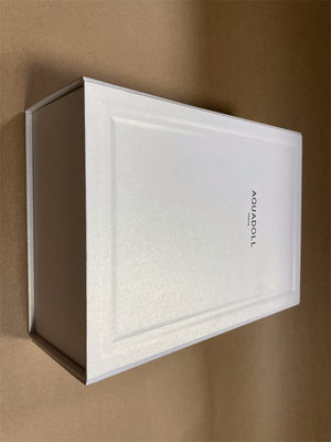 Экологически чистый складной бумажный ящик для подарков из белого картона