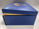 Синяя бумажная подарочная коробка из МДФ Магнитная коробка