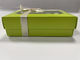 Зелёная коробка макарон с прозрачной крышкой